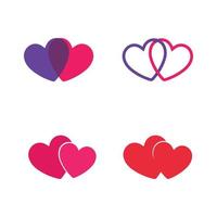 hearts and Beauty Love Vector seamless