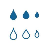 Water drop Logo Template vector