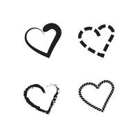 hearts and Beauty Love Vector seamless