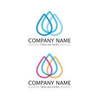 Water drop Logo Template vector