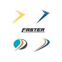 Faster Logo Template vector icon