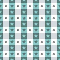 Heart shaped seamless pattern in Valentine's theme. designed in doodle style vector