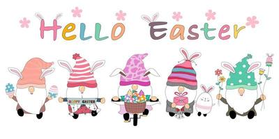 Easter Gnome Fabric Wallpaper and Home Decor  Spoonflower