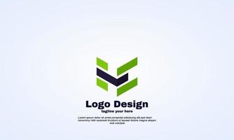 vector de logotipo de empresa 3d de forma cuadrada abstracta