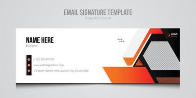 Corporate Email Signature Templates Vector Illustration