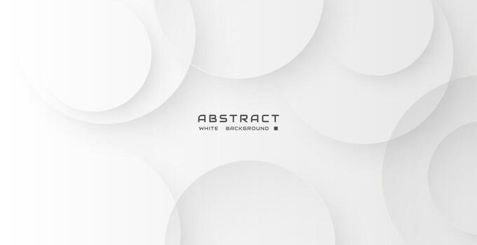 white background with round shape, abstract gray background, modern banner concept. vector