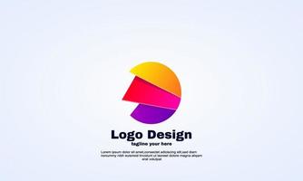 estilo de diseño de material de icono de logotipo de círculo y flecha vector