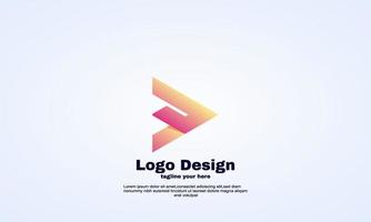 vector arrow play design logo template application icon illustration