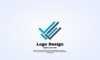 acuerdo vectorial marca de verificación diseño de logotipo marca de verificación vector