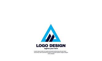 stock abstract creative idea best elegant colorful corporate business company logo design vector navy blue color