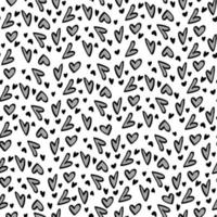 Cute blue hearts seamless pattern for textile, Valentines Day background vector