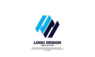 stock vector abstract best idea elegant business company logo design vector blue navy color