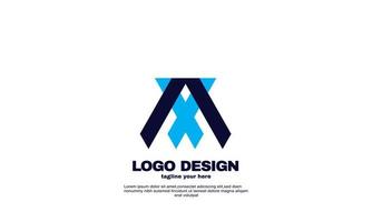 impresionante mejor inspiración moderna empresa negocio logotipo diseño vector azul marino color