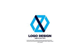 stock abstract best idea simple company business logo vector blue navy color
