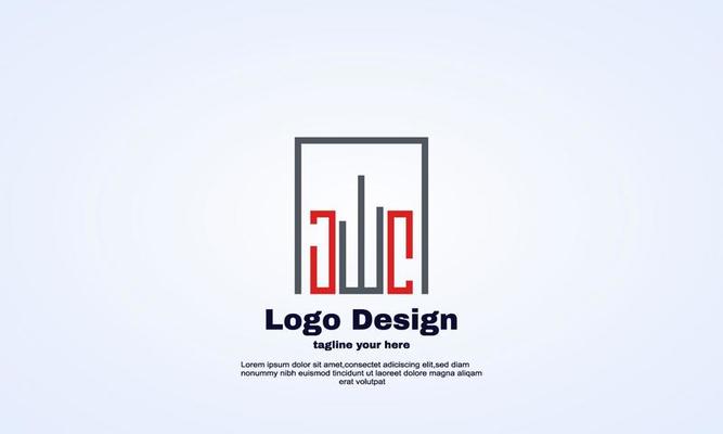 vector real estate logo design template big city