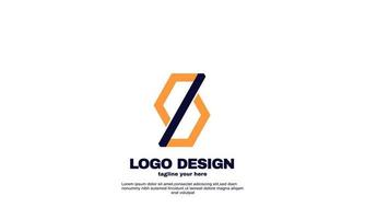 impresionante inspiración creativa mejor logotipo elegante empresa geométrica logística y diseño de logotipo comercial vector