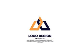 abstract creative inspiration best logo elegant geometric company logistic and business logo design vector
