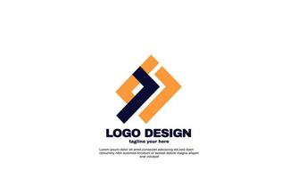 stock abstracto idea creativa mejor logotipo elegante empresa corporativa geométrica y diseño de logotipo comercial vector