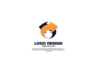 stock abstract creative idea best logo arrow cute with colorful company business corporate logo design vector