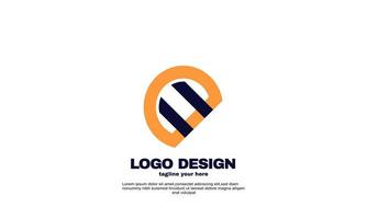 awesome creative idea best logo cute corporate company and business logo design template vector