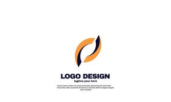 impresionante idea creativa mejor logotipo lindo con colorido vector de diseño de logotipo corporativo de negocios de empresa