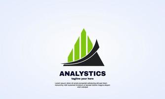 abstract simple analytic logo designs template business vector