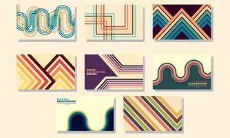 stock vector abstract set best collection background style 70s 1970 abstract vector stock retro