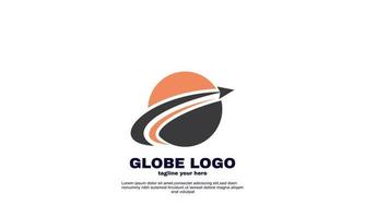 stock vector abstract globe logo colorful