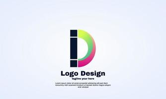 vector initial D logo template abstract