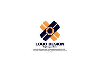 awesome best simple and powerful geometric business company logo design colorful vector