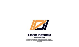 abstract creative inspiration best logo powerful geometric company logistic and business logo design vector