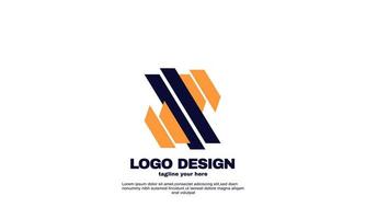 abstract best powerful geometric business company logo design template vector