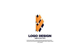 plantilla de diseño de logotipo de negocio de empresa geométrica mejor abstracto colorido vector