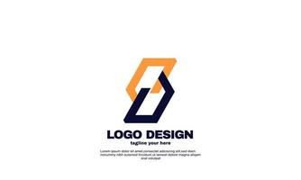 stock resumen inspiración creativa mejor logotipo elegante empresa geométrica logística y diseño de logotipo comercial vector