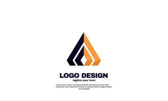 abstract best powerful geometric company business logo design colorful vector