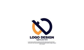 stock abstract best simple and powerful geometric business company logo design colorful vector