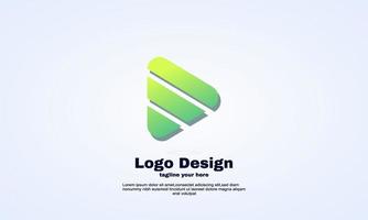 stock illustration play button logo design vector music