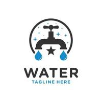 modern mineral water industry logo vector