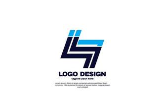 abstract Modern networking logo company business and branding design vector