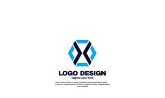 abstract elegant networking logo corporate company business and branding design vector