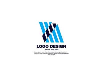 abstract Modern networking logo company business and branding design vector