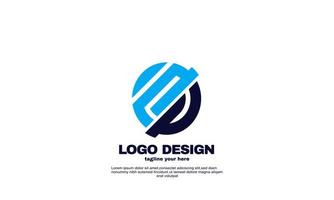 abstract illustration elegant networking logo corporate company business and branding design vector