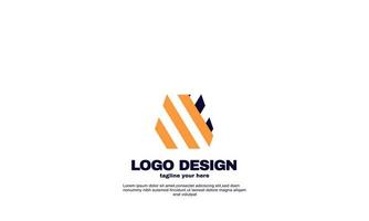 stock vector abstract best powerful geometric business company logo design template colorful