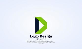 vector initial D logo template green color