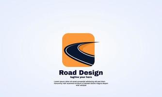 curvas de carretera de diseño de formas altas de carretera de flexión de vectores de stock