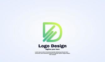 vector elegante idea empresa negocio inicial d logo diseño plantilla rápido