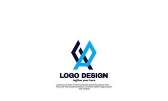 abstract simple networking logo corporate company business and branding design vector