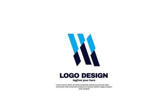 stock abstract Modern networking logo company business and branding design vector