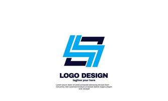 stock abstract Modern networking logo company business and branding design vector