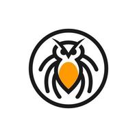 logotipo moderno de tarántula animal vector